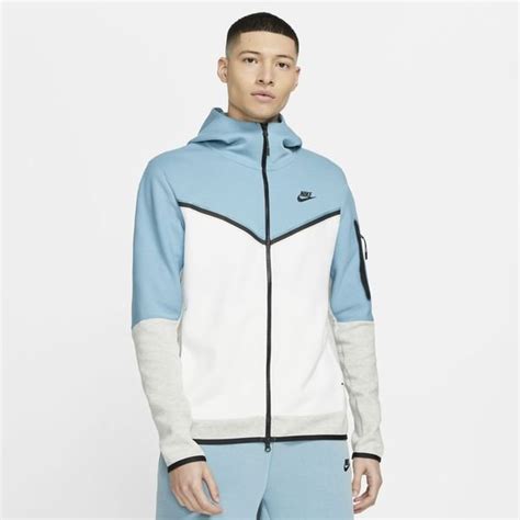 nike tech grijs blauw|blauw tech fleece.